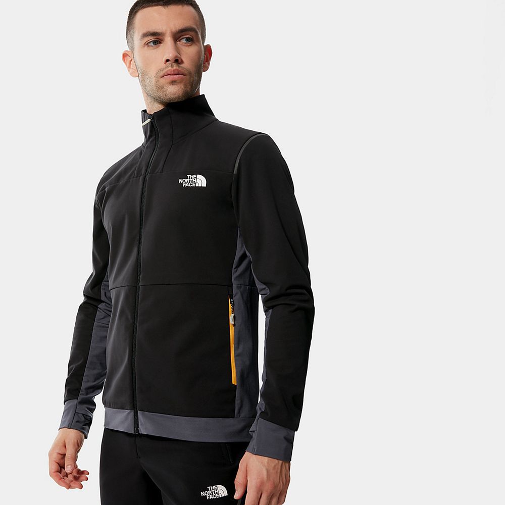 The North Face Insulated Jacket Mens Australia - The North Face Speedtour Stretch Black / Grey Skiin